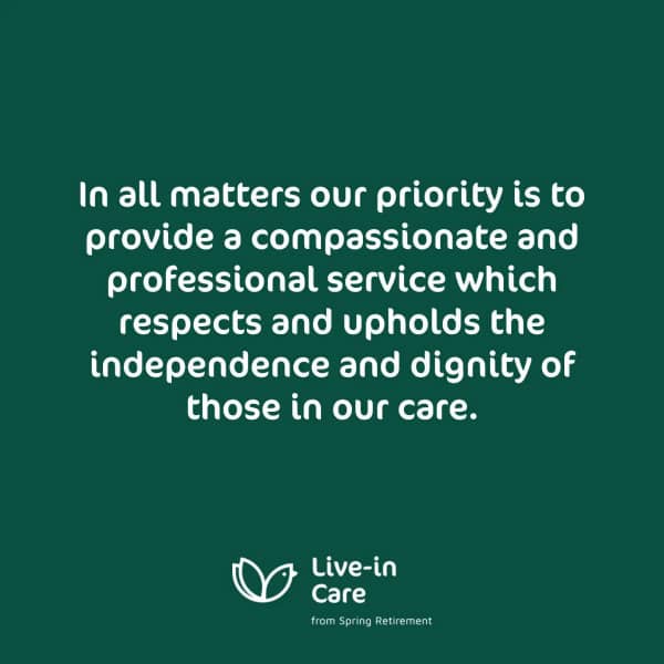 Spring Live in care Statement of care 